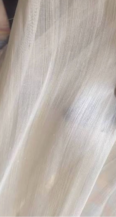 Cream Silk Abaca Fabric