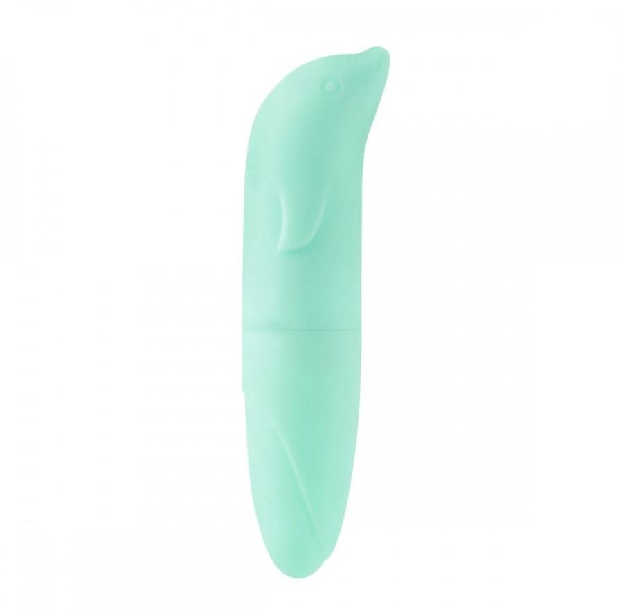 Vibrador Ponto G Golfinho Aveludado -Verde - Sexy import