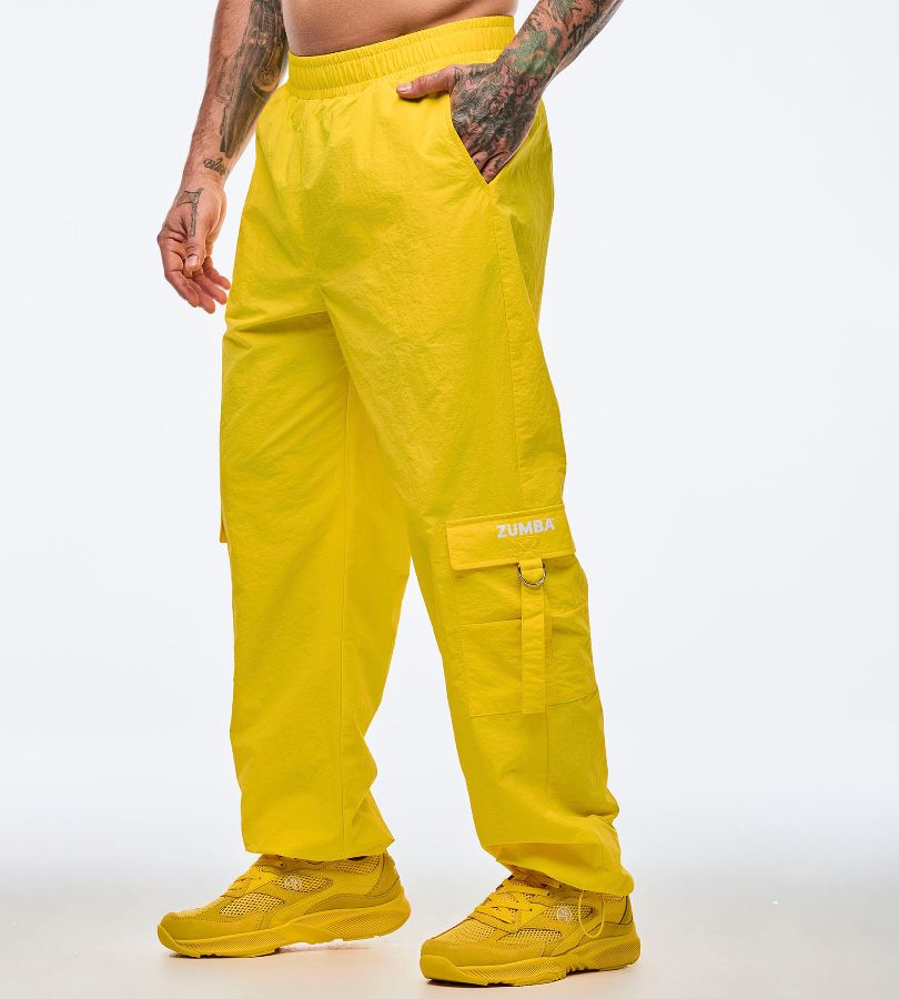 Apres Zumba High Rise Cargo Pants With Tassels