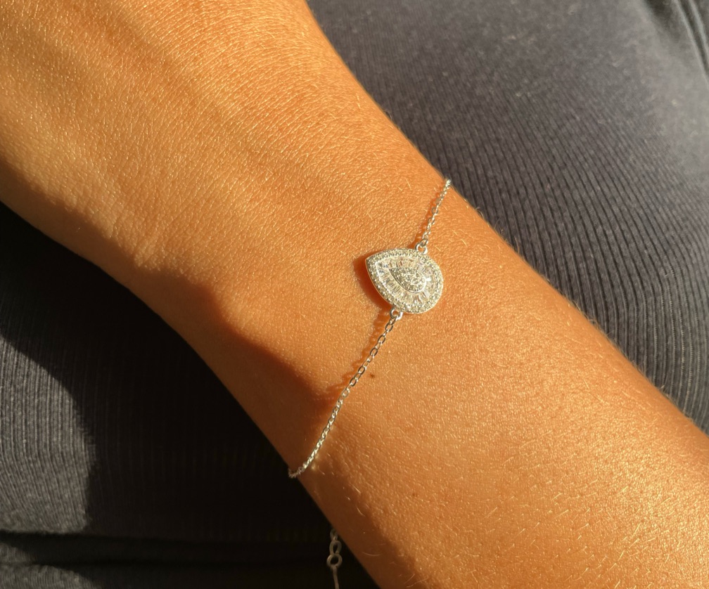 Pulseira gota cravejada
