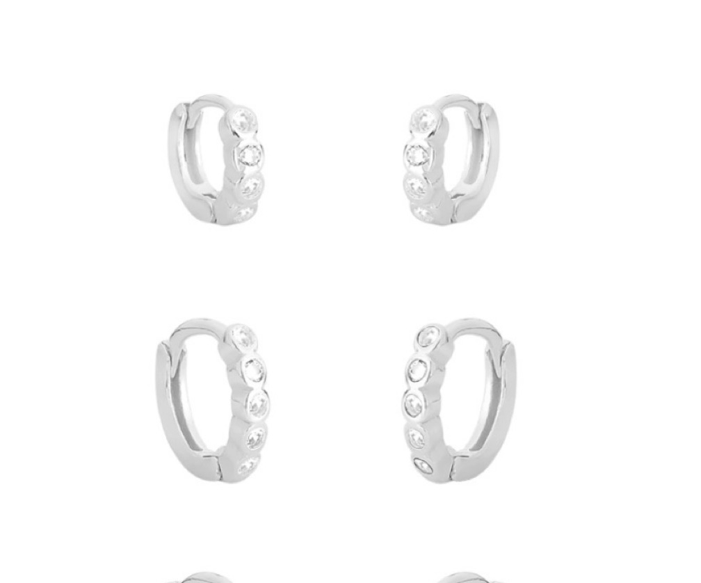 Argola Click Cravejada Cristal