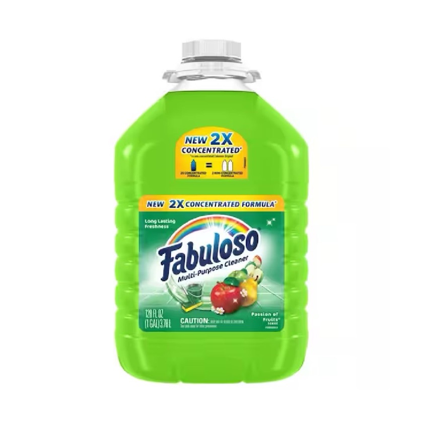 Fabuloso Multi-Purpose Cleaner, 2X Concentrated Formula, Passion Fruit Scent, 128 oz