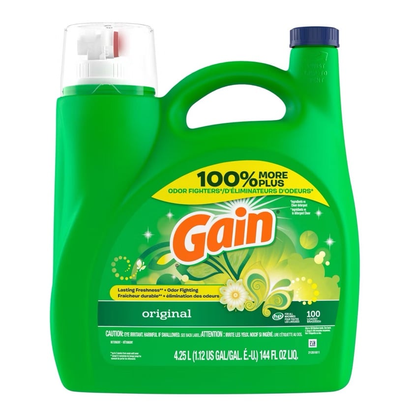 Gain Laundry Detergent Original HE Liquid Laundry 144 fl oz