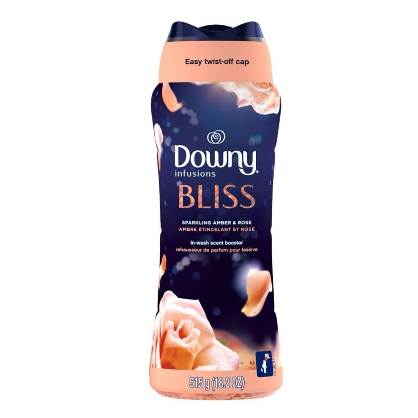 Downy Infusions In-Wash Scent Booster Beads, Bliss, Amber and Rose, 18.2 oz