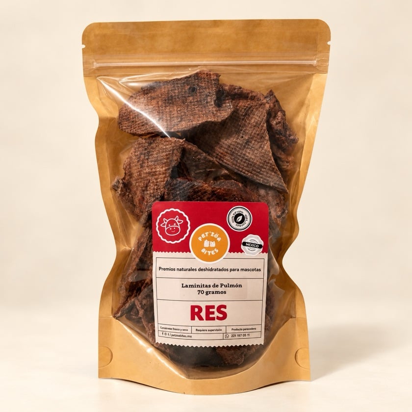 Laminitas de Pulmón de Res 70gr
