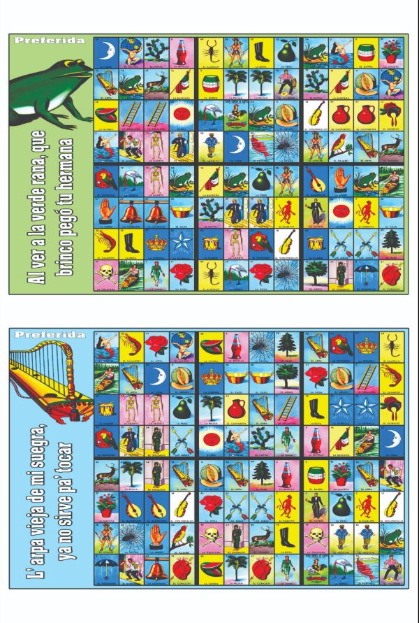 1 Preferida 2 juegos d 6 cartas Dobles x hoja