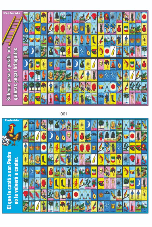 1 Preferida 2 juegos d 10 cartas Dobles x hoja