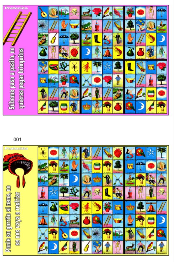 1 Preferida 2 juegos d 6 cartas Sencillas x hoja