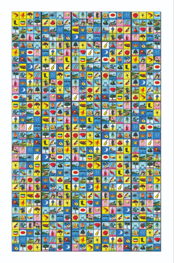 40 cartas sencillas Tabloide de Loteria