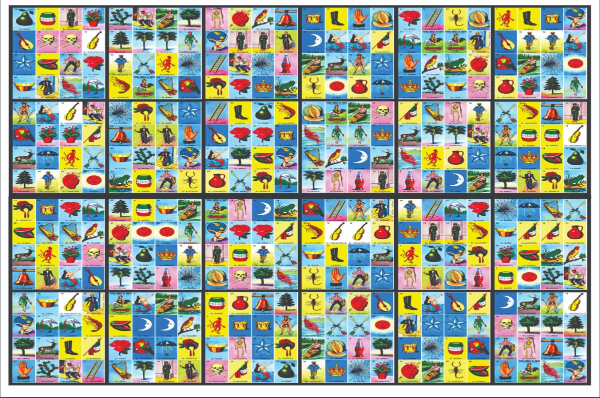 24 Cartas Dobles Tabloide de Loteria