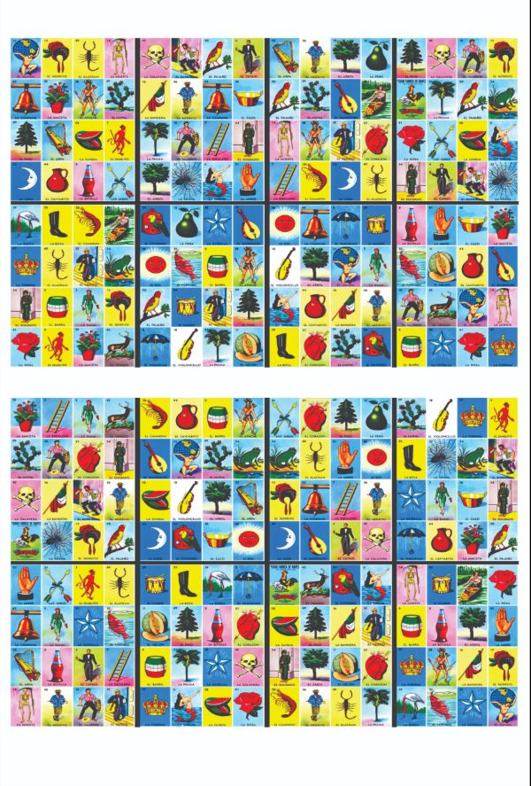 2 Juegos de 8 cartas sencillas Tabloide de Loteria