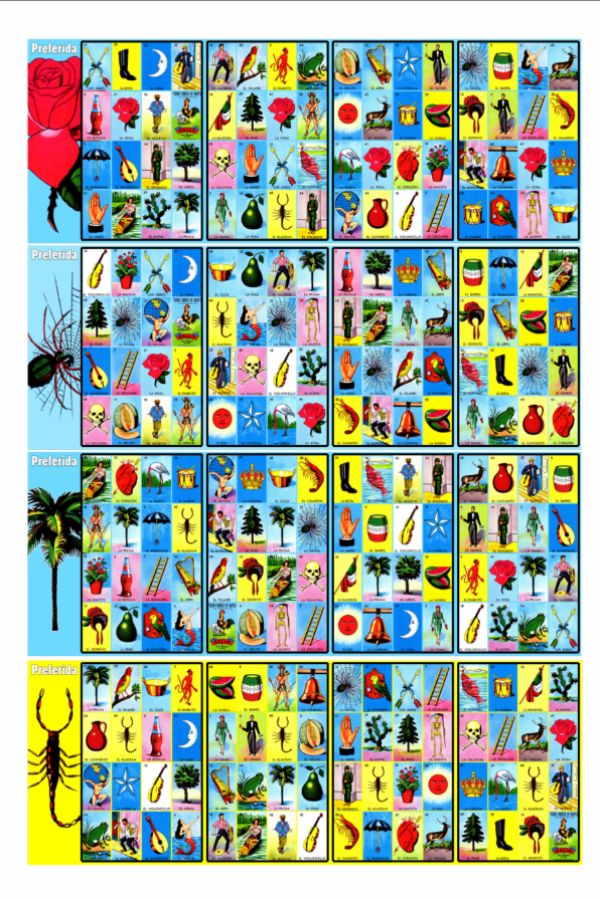 1 Preferida 4 cartas Sencillas 4 juegos por hoja