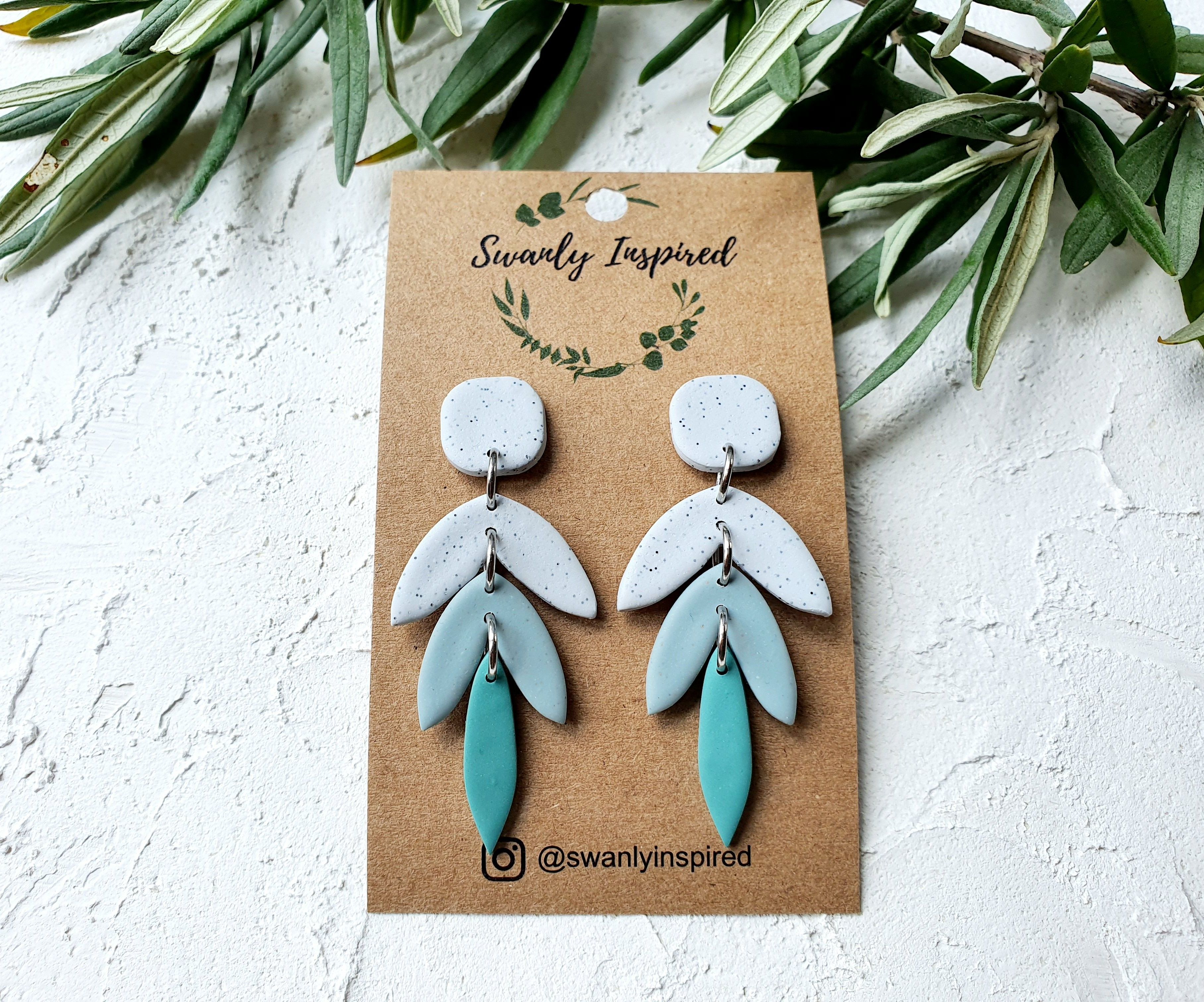 Ash + Sage hues Trio leaves