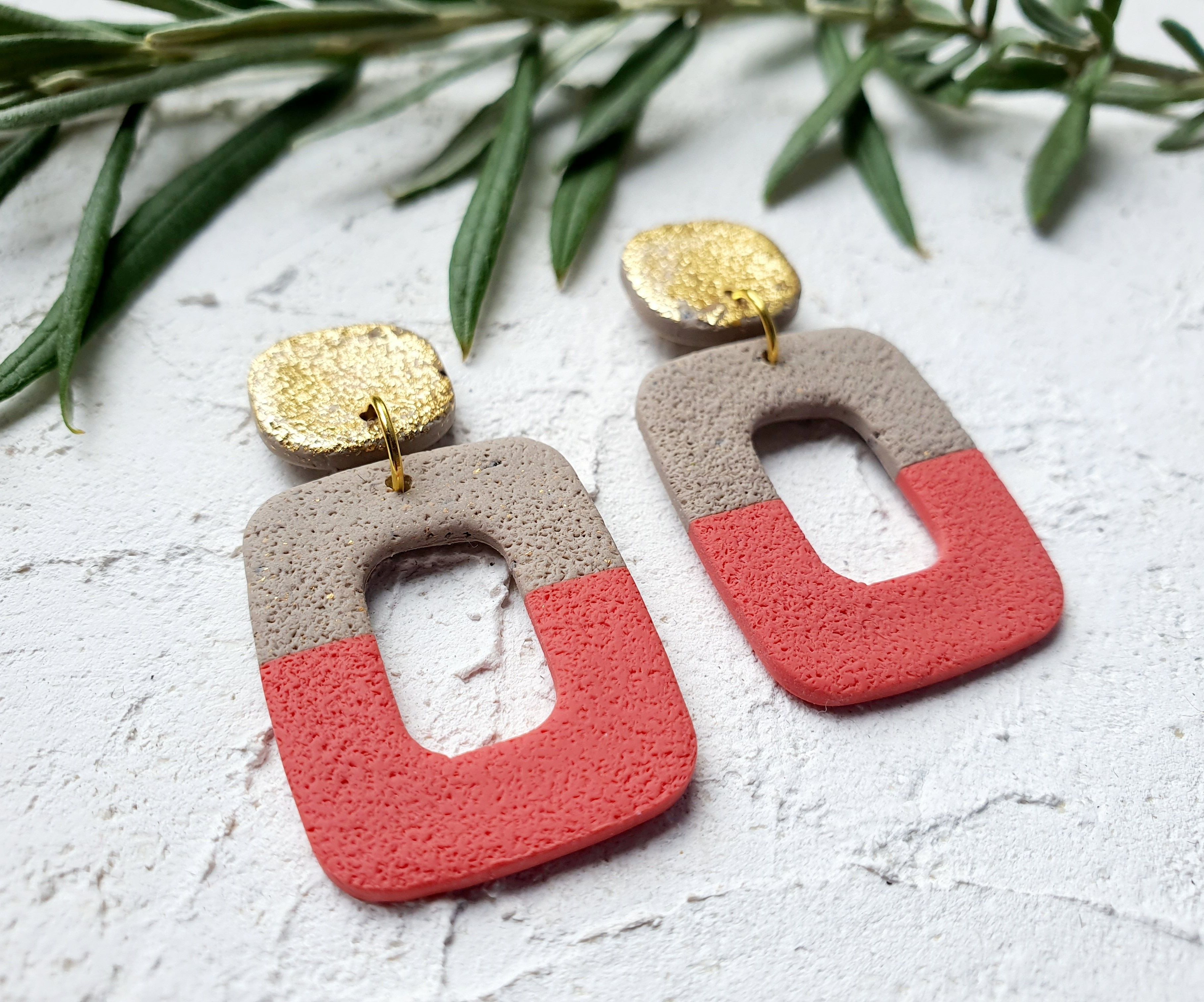 Sand + Coral, square donuts
