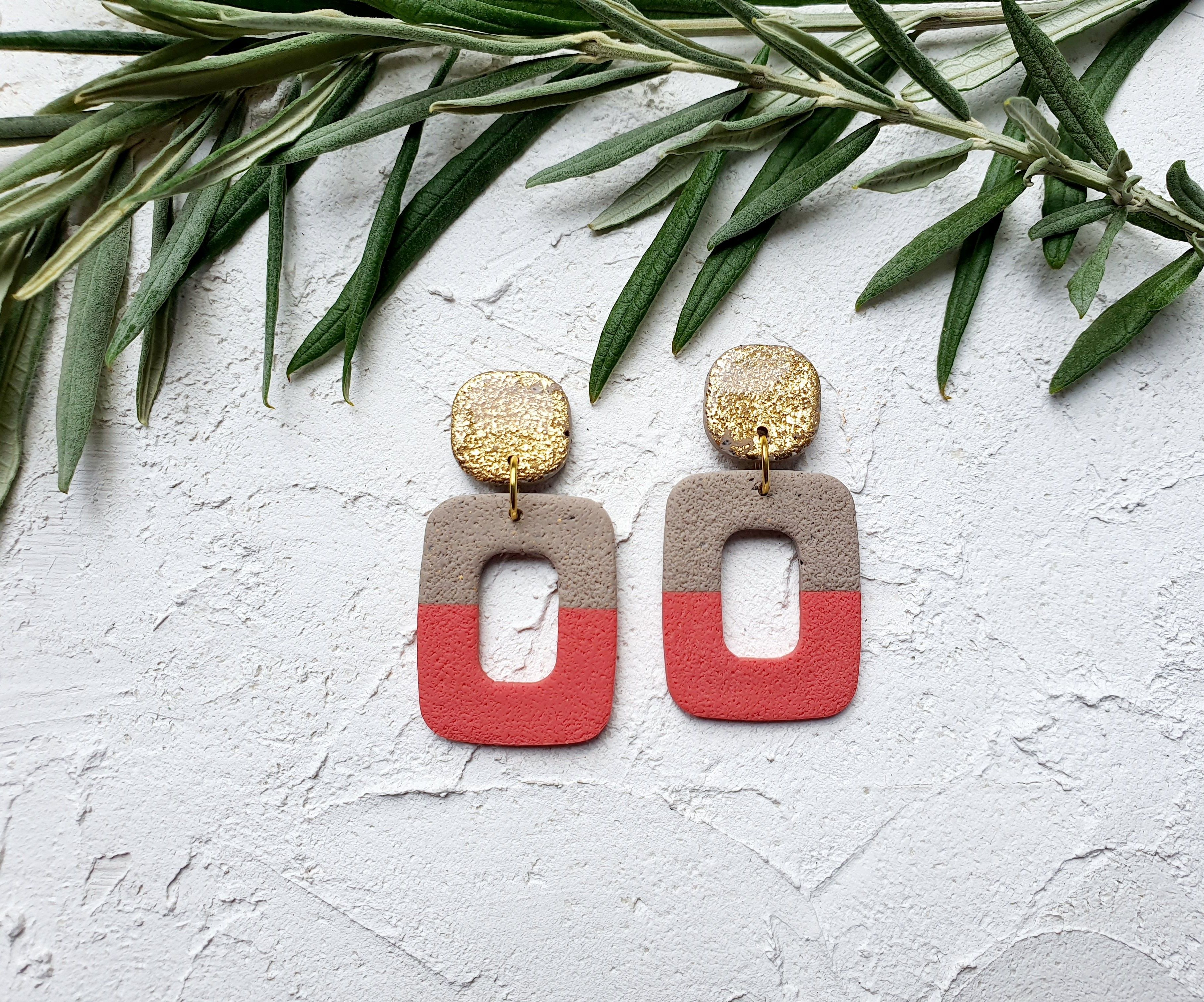 Sand + Coral, square donuts