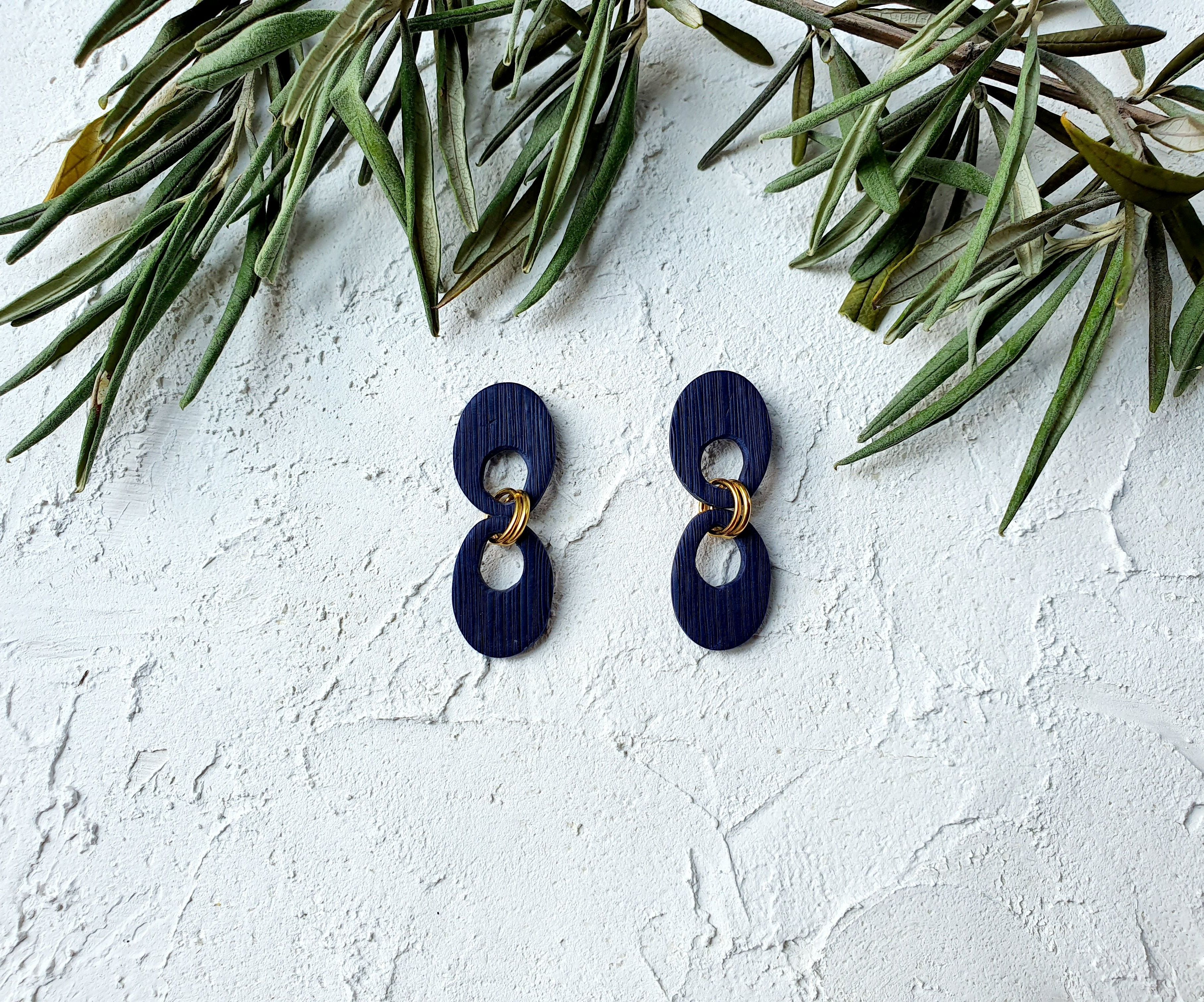 Navy, double pebble