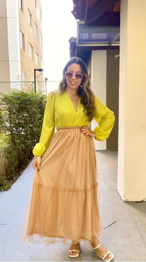 Saia midi Lauren