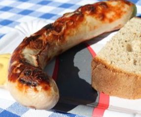 Bratwurst Brot Senf