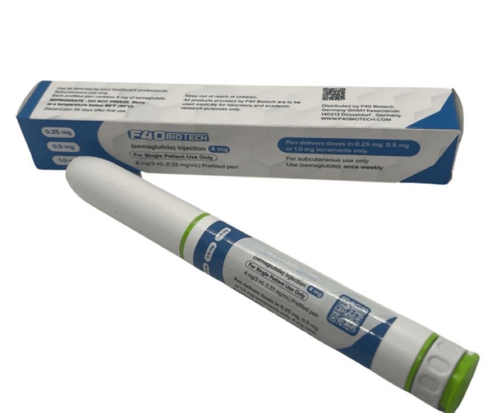 2 PACK – F40 Semaglutide (Generic Ozempic) pen 4mg – Adjustable dosage pen .25MG/.5MG/1MG injection. 3 SETTINGS