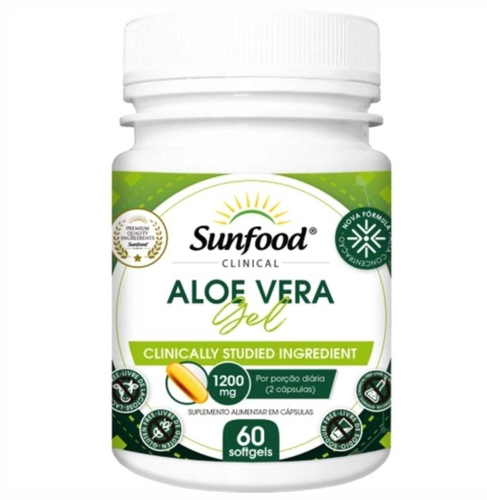 Aloe Vera 1200 Mg Sunfood 60 Caps