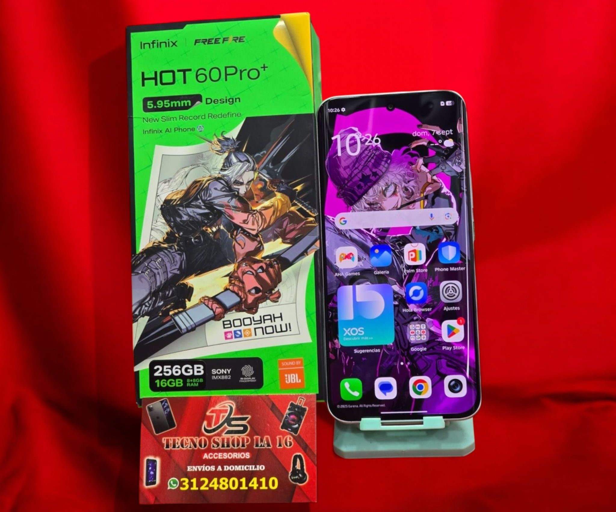 #5 Infinix hot 60 pro plus de 256GB 16 de ram NUEVO huella cámara procesador