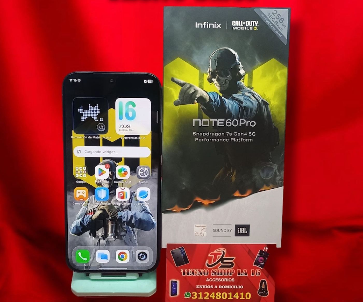 #5 Infinix note 60 pro de 256GB 16 de ram NUEVO huella reconocimiento facial cámara procesador