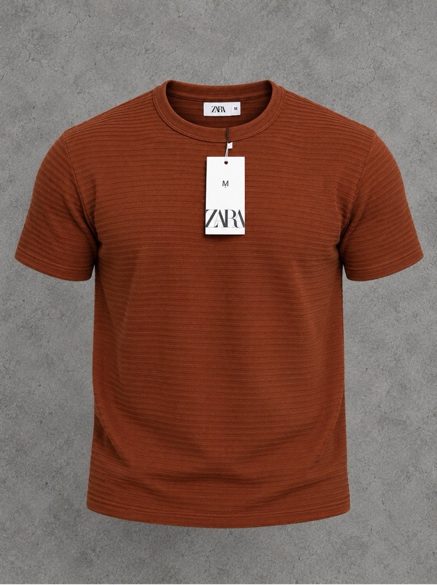 Camiseta Zara Texturizada