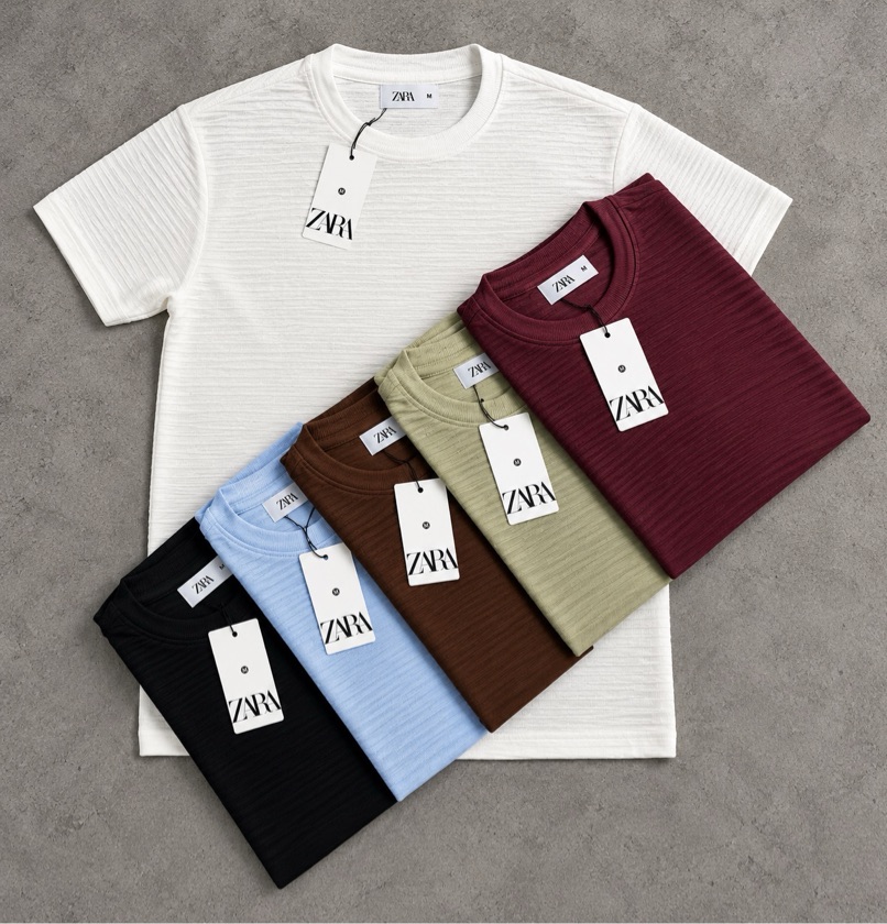 Camiseta Zara Texturizada