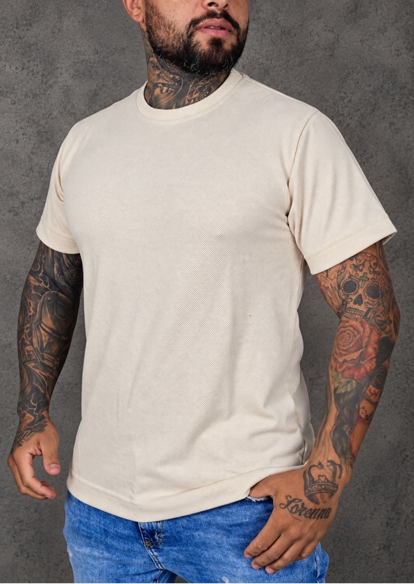 Camiseta Texturizada Zara