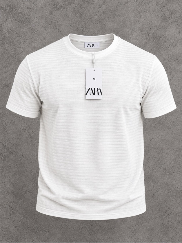 Camiseta Zara Texturizada