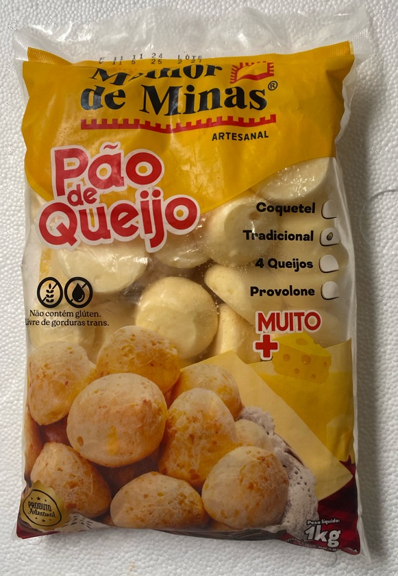Pão de queijo 25g tradicional 1kg