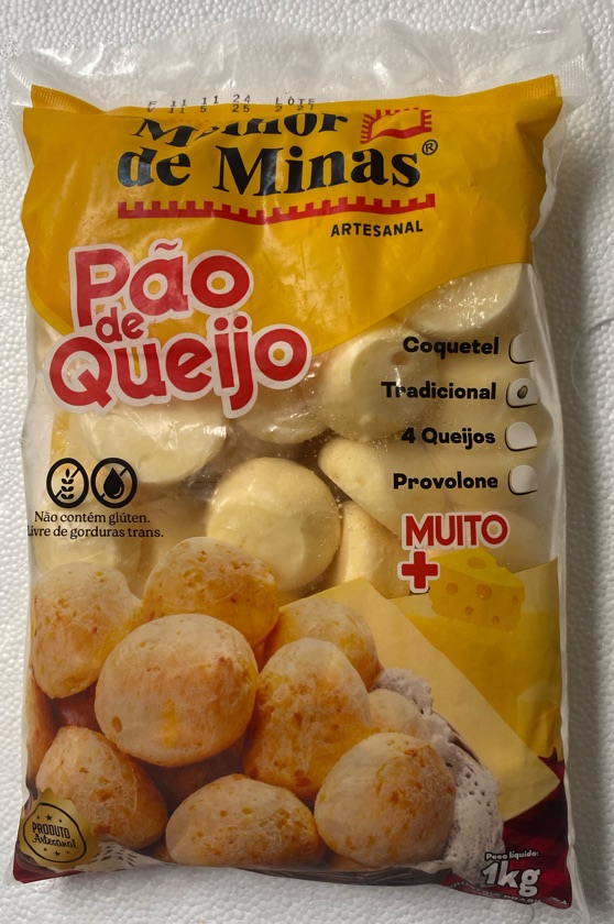 Pão de queijo 25g quatro queijo 1kg