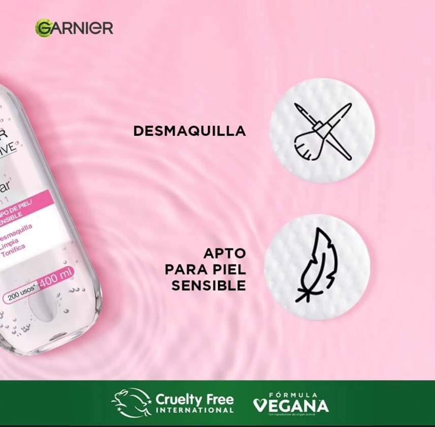 Agua micelar Garnier 400ml