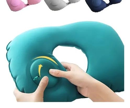 Almohada viajera inflable kit