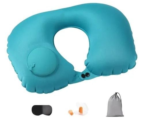 Almohada viajera inflable kit