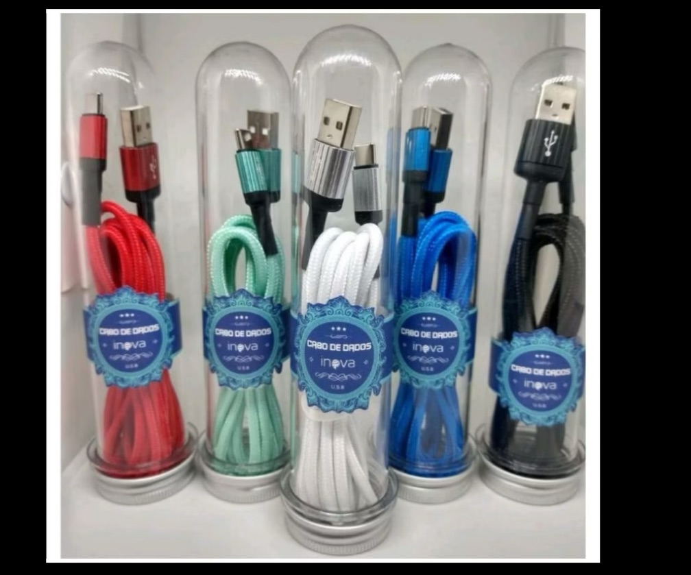 Cabo de dados inova tubo tipo c/ USB 1 metro