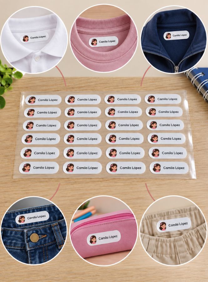 Hoja Etiquetas Ropa