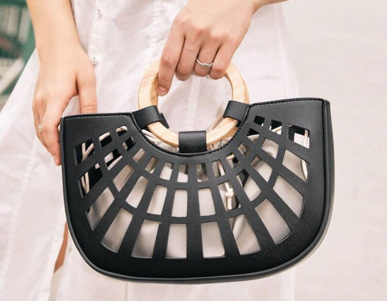 Cartera rectangular - Negra