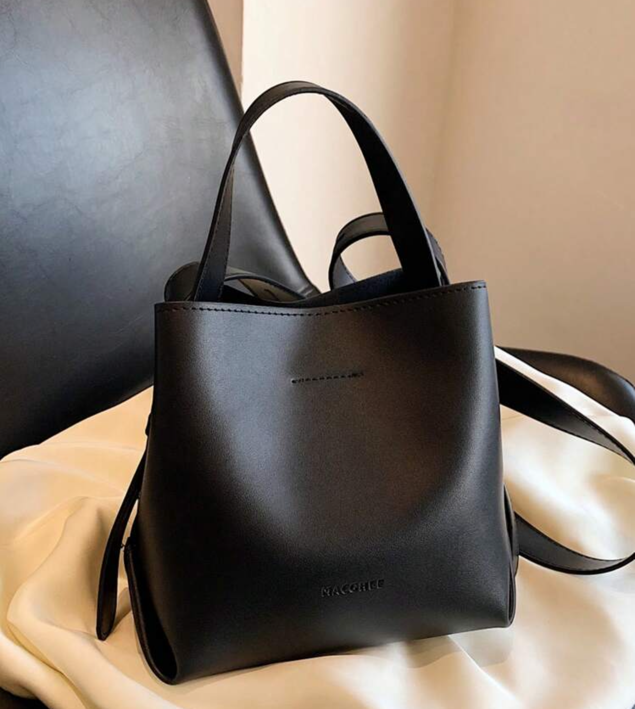 Mini bucket bag - Negra