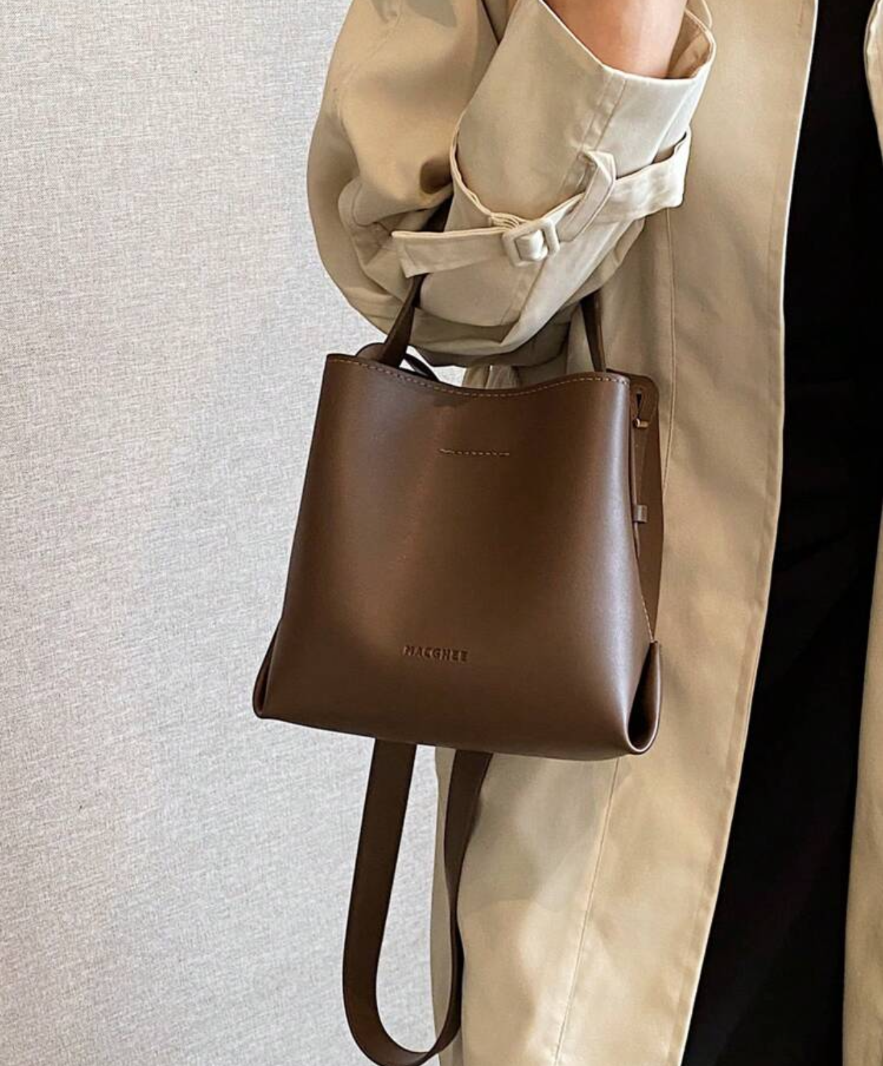 Mini bucket bag - Cafe Oscuro