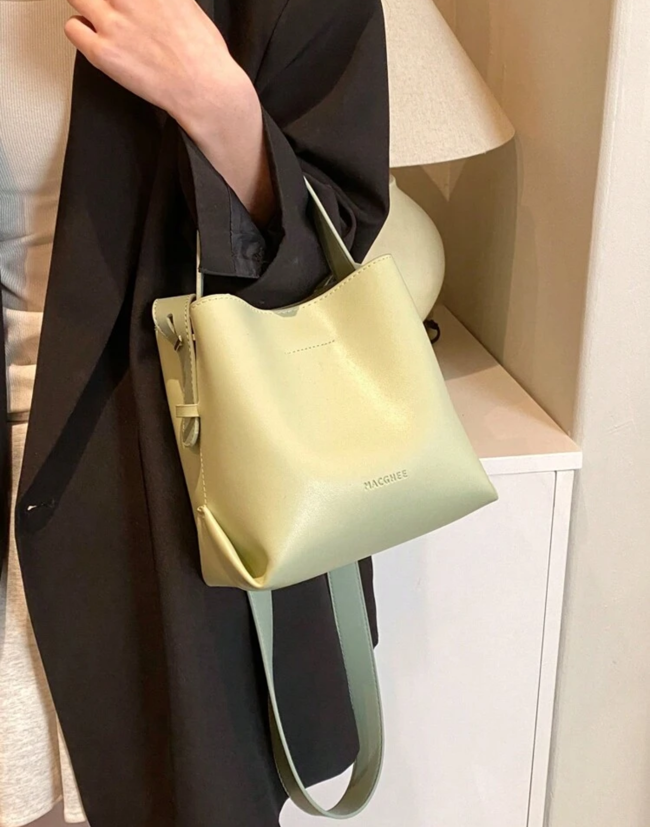 Mini bucket bag - Verde