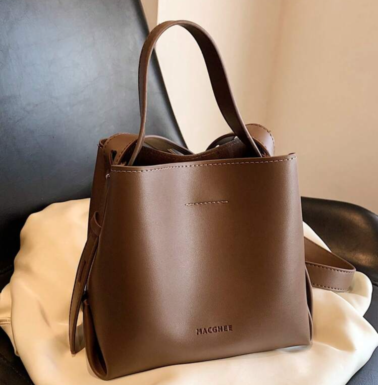 Mini bucket bag - Cafe Oscuro