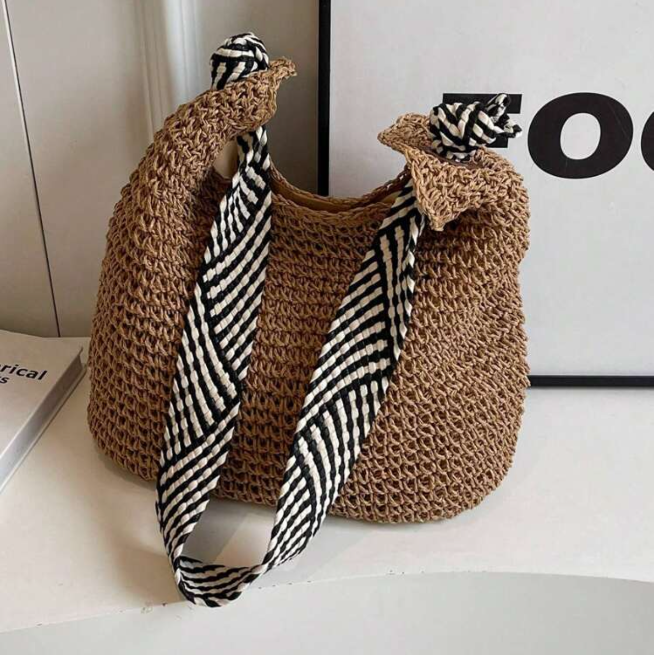 Bolso de tela cafe