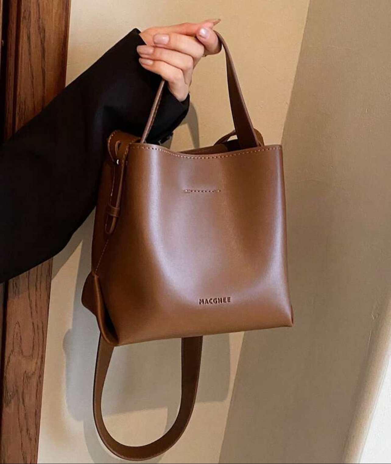 Mini Bucket Bag - Cafe