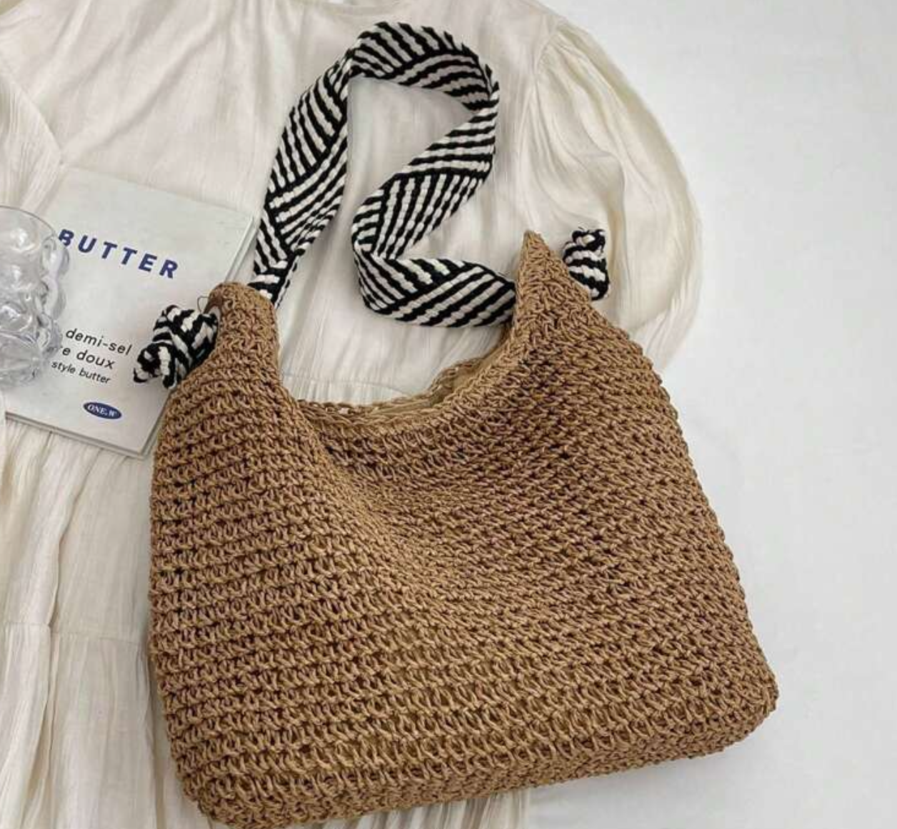 Bolso de tela cafe