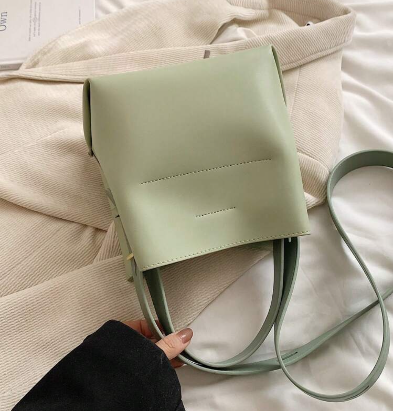 Mini bucket bag - Verde