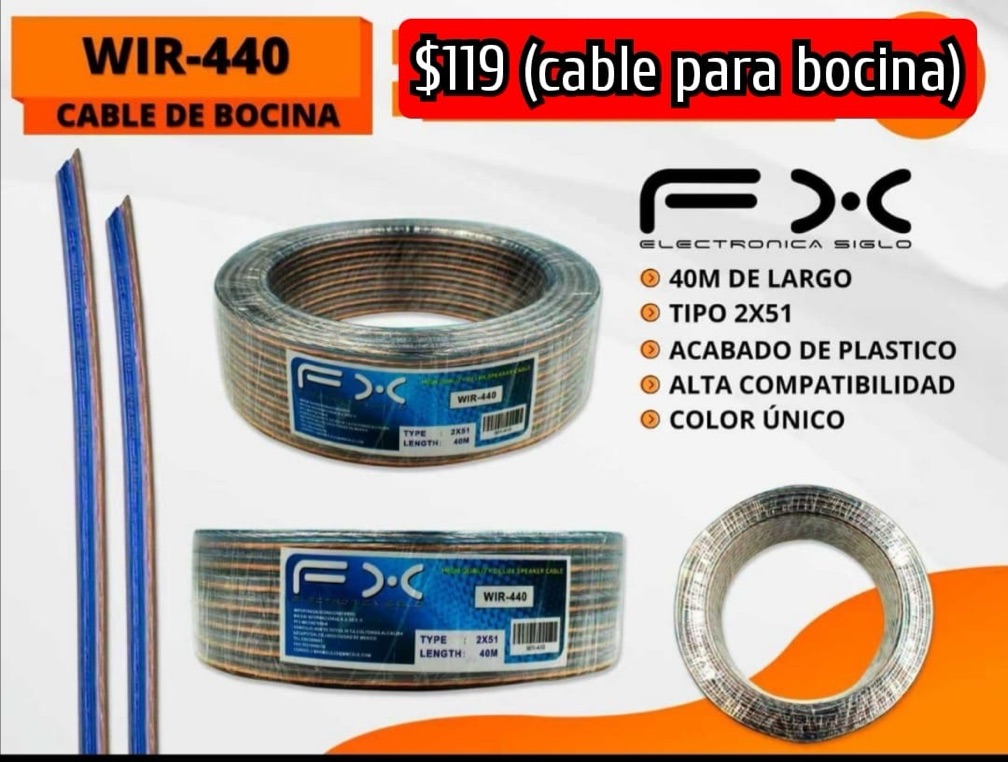 Cable para bocina