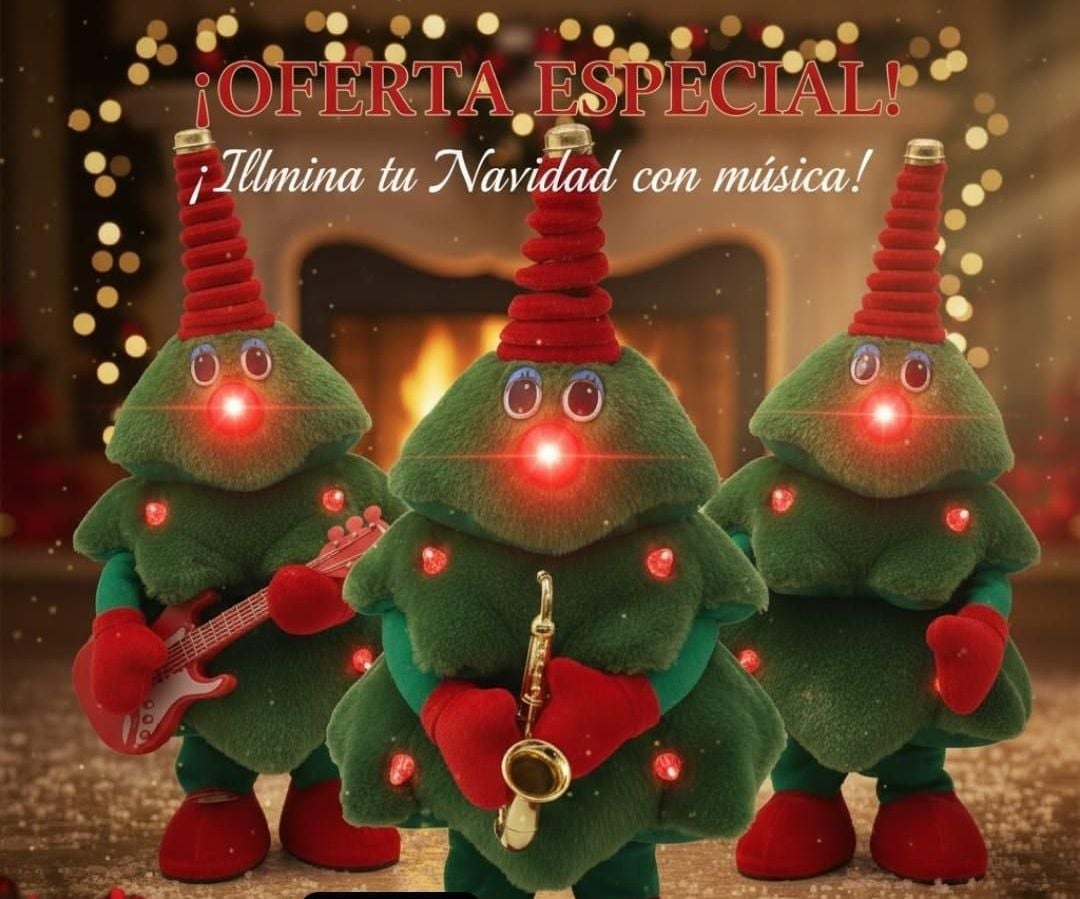 Arbolito con luz movimiento y sonido