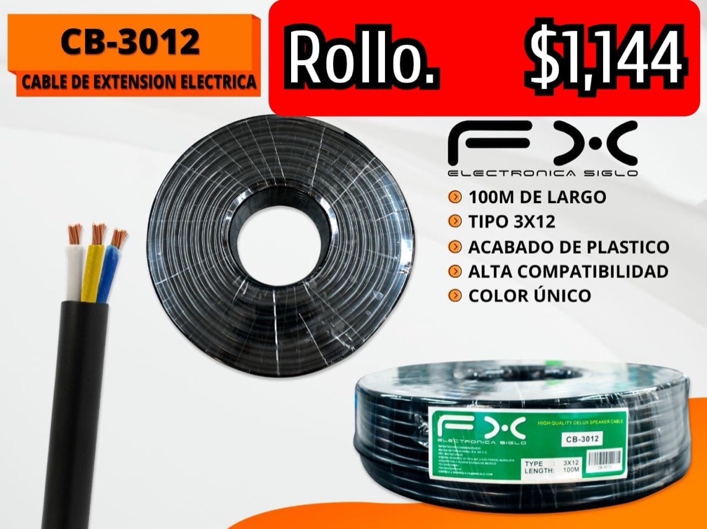 Cable extensión eléctrica