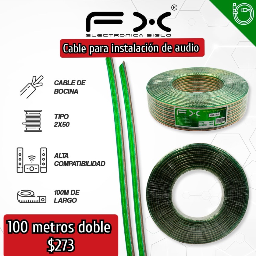 Cable para instalación de sonido
